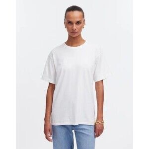 MADEWELL Relaxed Oversized T-Shirt M White Crewneck Short Sleeve NWT B48